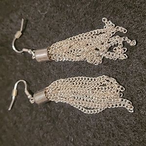 Silvertone earrings